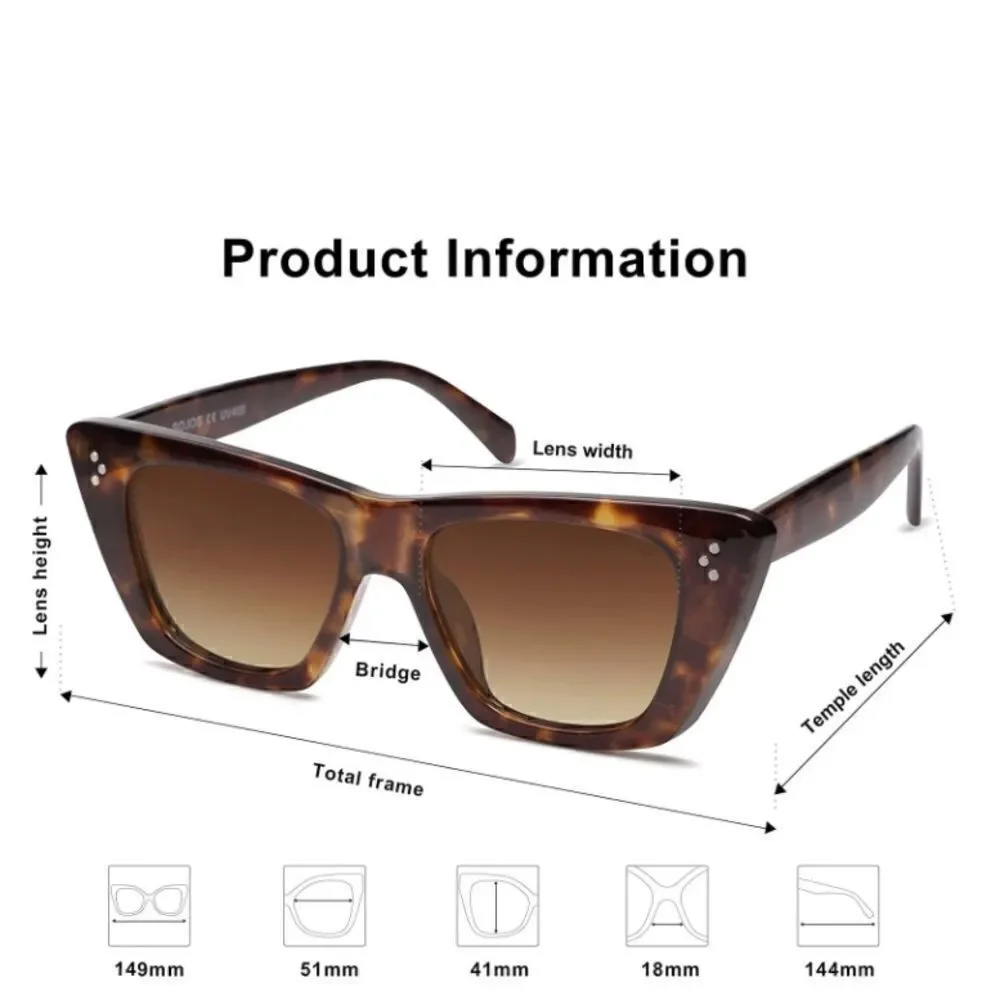Retro cat eye Frame Sunglasses